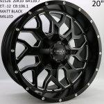 61526 20X10 6H139.7 MATT BLACK MILLED